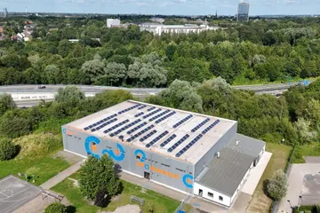 Das Gebäude aus der Luft